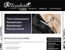 Tablet Screenshot of elizabethhair.net